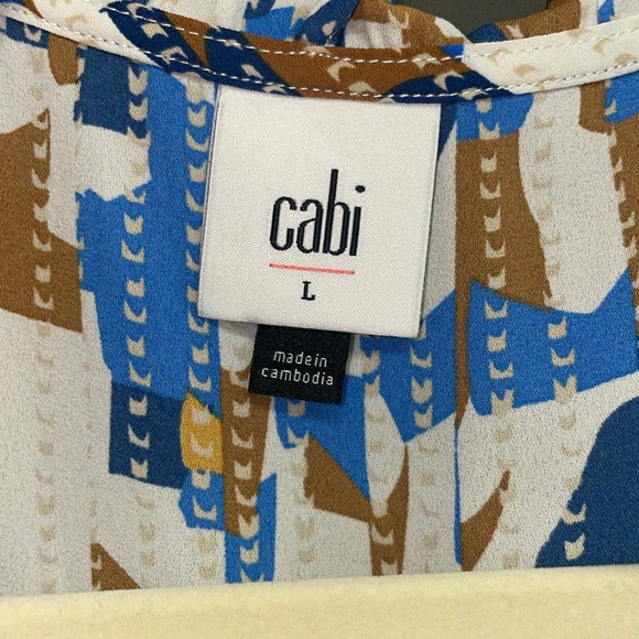 Large CAbi Jigsaw Tank Blouse - Picture 4 of 7